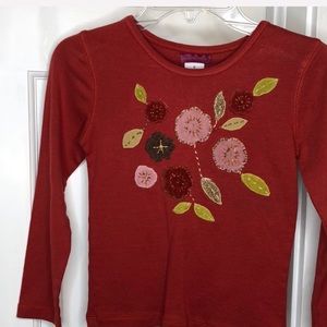 Mimi & Maggie burnt orange top with appliqué 6